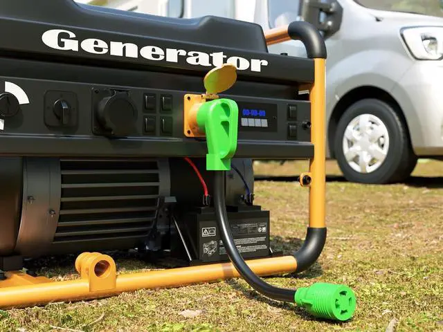 Alt view image 5 of 6 - oviitech NEMA 14-50P to L14-30R Generator Transfer Switch Adapter Cord,250V, SJTW 10AWG*3C,50Amp Male to 30Amp Female Generator Welder Dryer RV EV Adapter Cord, 1.5FT,Green