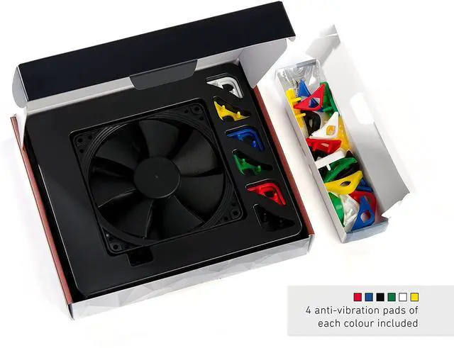 Alt view image 4 of 4 - Noctua NF-F12 PWM chromax.Black.swap, Premium Quiet Fan, 4-Pin (120mm, Black)