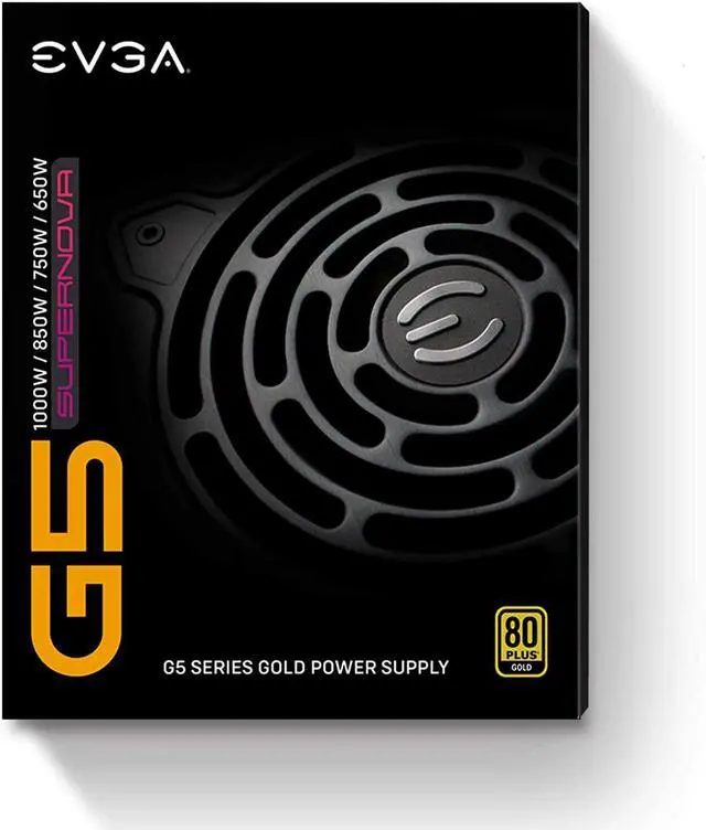 Alt view image 9 of 14 - EVGA SuperNOVA 650 G5, 80 Plus Gold 650W, Fully Modular, ECO Mode with Fdb Fan, 100% Japanese Capacitors, 10 Year Warranty, Compact 150mm Size, Power Supply 220-G5-0650-X1