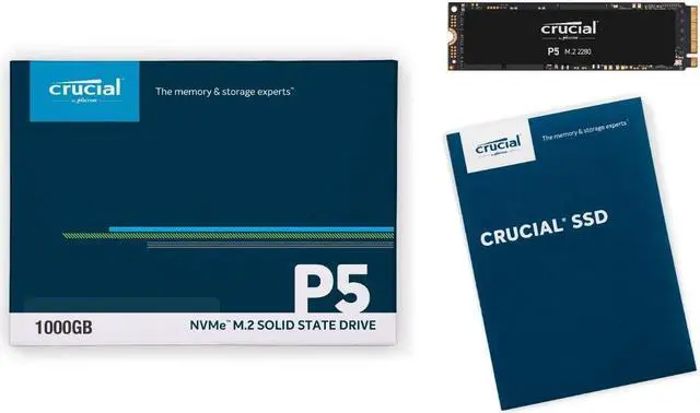 Alt view image 6 of 9 - Crucial P5 250GB 3D NAND NVMe Internal SSD, up to 3400 MB/s - CT250P5SSD8