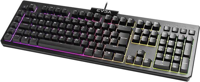 Alt view image 9 of 13 - EVGA Z12 RGB Gaming Keyboard, RGB Backlit LED, 5 Programmable Macro Keys, Dedicated Media Keys, Water Resistant, 834-W0-12US-KR