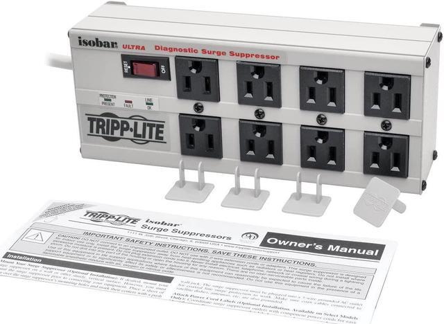 Alt view image 7 of 9 - Tripp Lite ISOBAR8ULTRA 8 Outlets 3840 Joules 12' Cord Isobar Premium Surge Suppressor