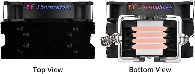 Alt view image 12 of 13 - Thermaltake UX200 ARGB Lighting 120mm Hydraulic Bearing CPU Cooler - CL-P065-AL12SW-A