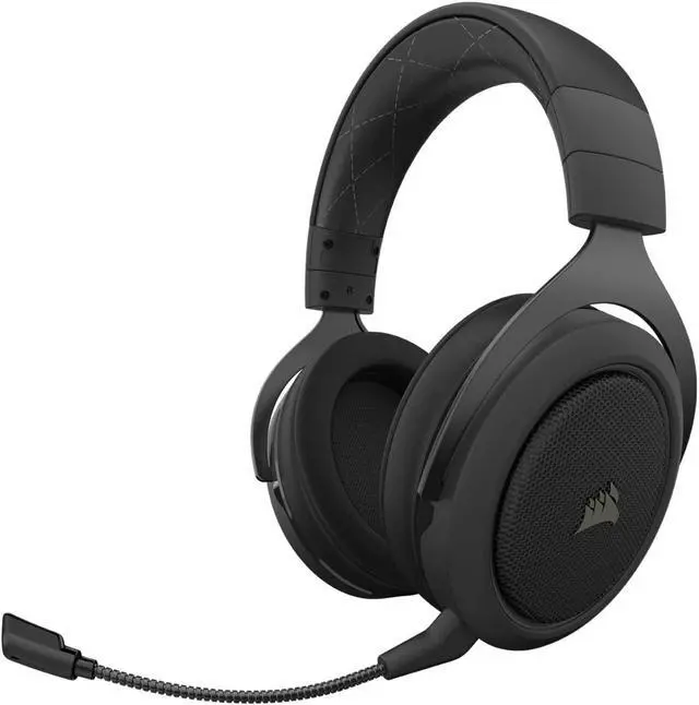Alt view image 10 of 16 - Corsair HS70 Pro Wireless Gaming Headset - 7.1 Surround Sound Headphones for PC, MacOS, PS5, PS4 - Discord Certified - 50mm Drivers – Carbon
