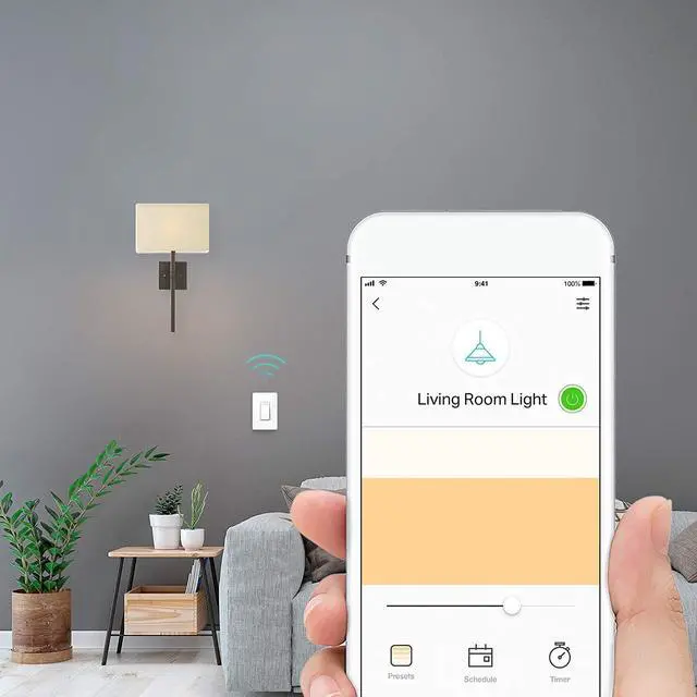 Alt view image 17 of 20 - Kasa Smart Dimmer Switch HS220, Single Pole, Needs Neutral Wire, 2.4GHz Wi-Fi Light Switch Works with Alexa and Google Home, UL Certified,, No Hub Required