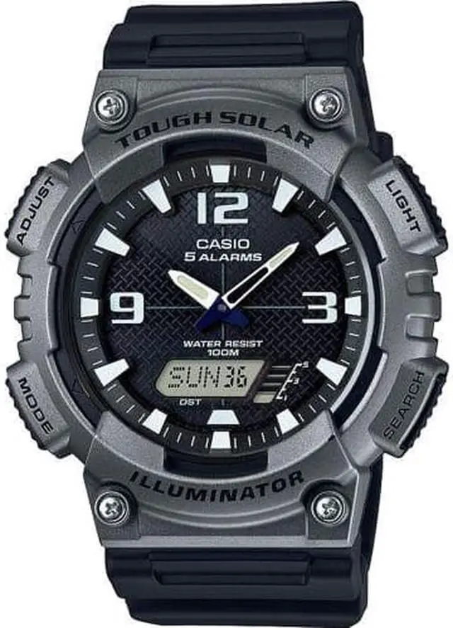 Alt view image 10 of 10 - CASIO AQS810W-1A4V Gunmetal Ana Digi Watch