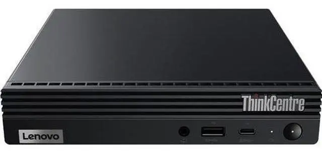 Alt view image 3 of 3 - Lenovo ThinkCentre M60e 11LV004PUS Desktop Computer - Intel Core i5 10th Gen i5-1035G1 Quad-core (4 Core) 1 GHz - 8 GB RAM DDR4 SDRAM - 1 TB HDD - Tiny - Black