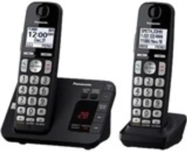 Alt view image 13 of 13 - PANASONIC CONSUMER KX-TGE432B 2HS Cordless Phone