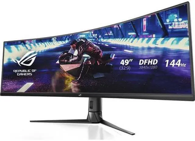 Alt view image 10 of 10 - Asus XG49VQ computer monitor 49 inches 144 hz display for home use in e-sports games