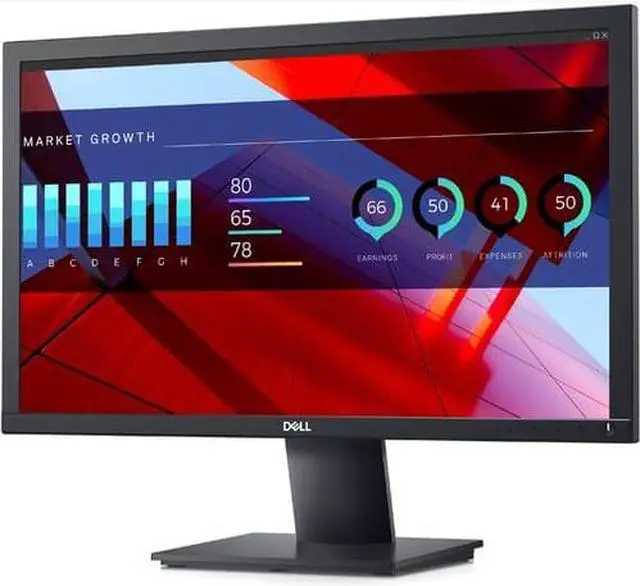 Alt view image 11 of 20 - Dell 22" LCD Anti-Glare Monitor - 1920 x 1080 Full HD @ 60Hz - Twisted Nematic Panel - VGA & DisplayPort 1.2 Interface - LED Backlight Technology - Adjustable Tilt Position