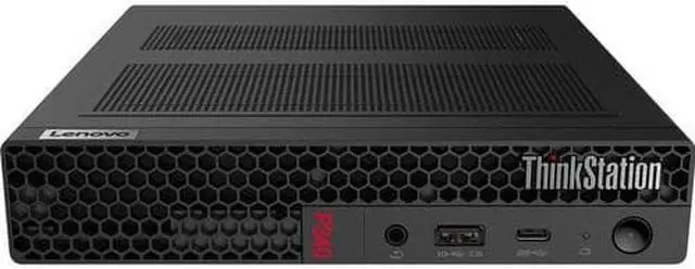 Alt view image 6 of 6 - Lenovo ThinkStation P340 30DF0089US Workstation - 1 x Intel Core i9 Deca-core (10 Core) i9-10900T 10th Gen 1.90 GHz - 32 GB DDR4 SDRAM RAM - 1 TB SSD - Tiny - Black - Intel Q470 Chip - Windows 11 Pro