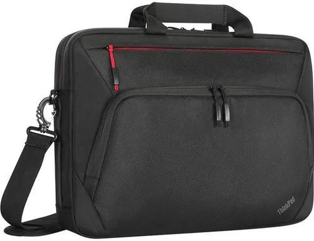 Alt view image 9 of 19 - Lenovo Essential Plus Carry Briefcase for 15.6" Laptop Black 4X41A30365