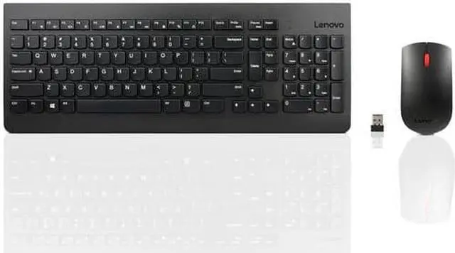 Main image of Lenovo 510 Wireless Keyboard & Mouse Combo, 2.4 GHz Nano USB Receiver, Full Size, Island Key Design, Left or Right Hand, 1200 DPI Optical Mouse, GX30N81775, Black