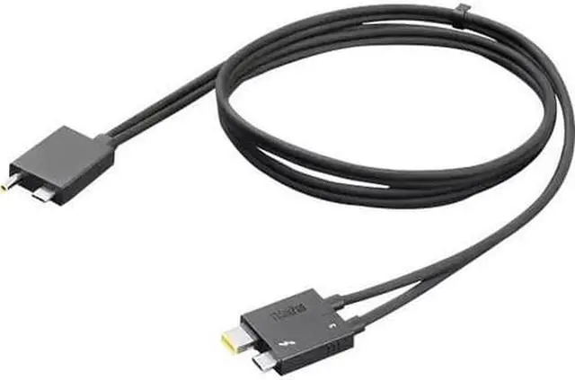 Alt view image 3 of 8 - Lenovo Thunderbolt 4 WorkStation Dock Split Cable 0.7m - 2.30 ft Thunderbolt 4 Data Transfer/Power Cable for Workstation, Dock - Second End: 1 x Thunderbolt 4 Type C - Male - 40 Gbit/s - Splitter Cabl
