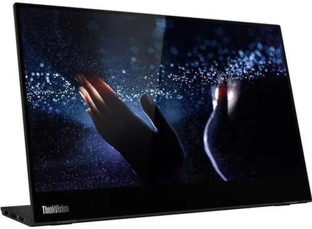 Alt view image 9 of 20 - Lenovo ThinkVision M14t 14" USB-C Mobile Monitor with Touch Screen