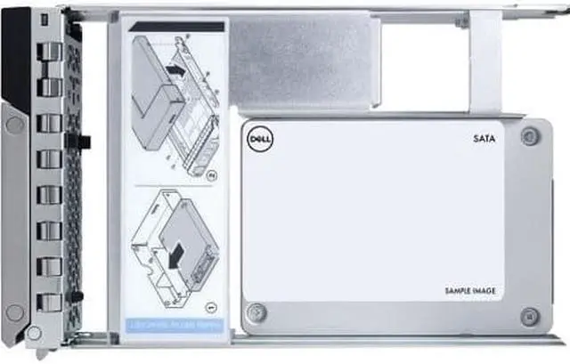 Alt view image 2 of 3 - Dell 1.92 TB Rugged Solid State Drive - 2.5" Internal - SATA (SATA/600) - 3.5" Carrier - Read Intensive - Workstation, Server Device Supported