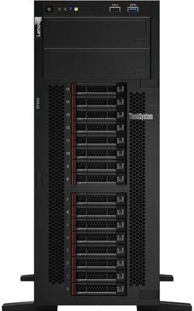 Alt view image 9 of 9 - Lenovo ThinkSystem ST550 7X10A0APNA 4U Xeon Bronze 3204 16GB Tower Server
