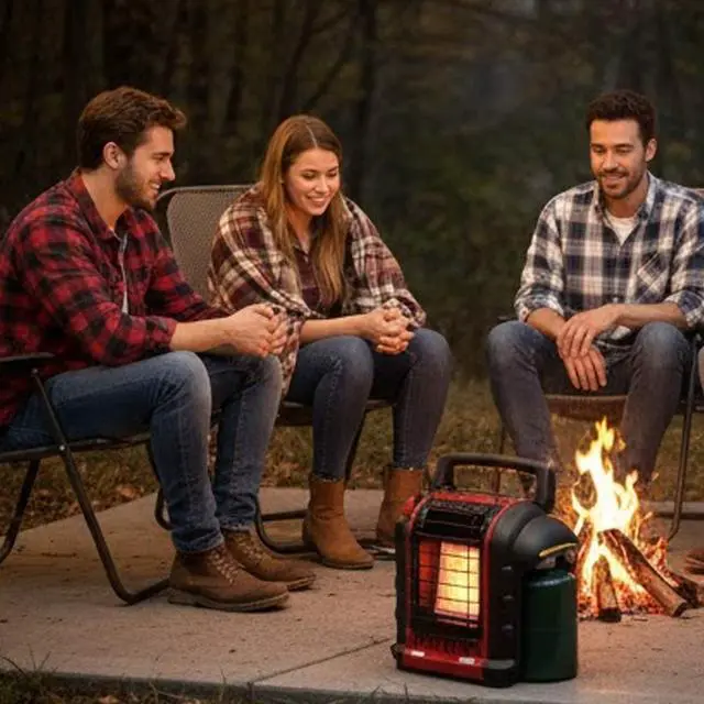 Alt view image 4 of 7 - Mr. Heater MH9BX Buddy Portable Radiant Heater 4000-9000 BTU Indoor Safe