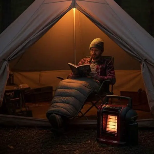 Alt view image 7 of 7 - Mr. Heater MH9BX Buddy Portable Radiant Heater 4000-9000 BTU Indoor Safe