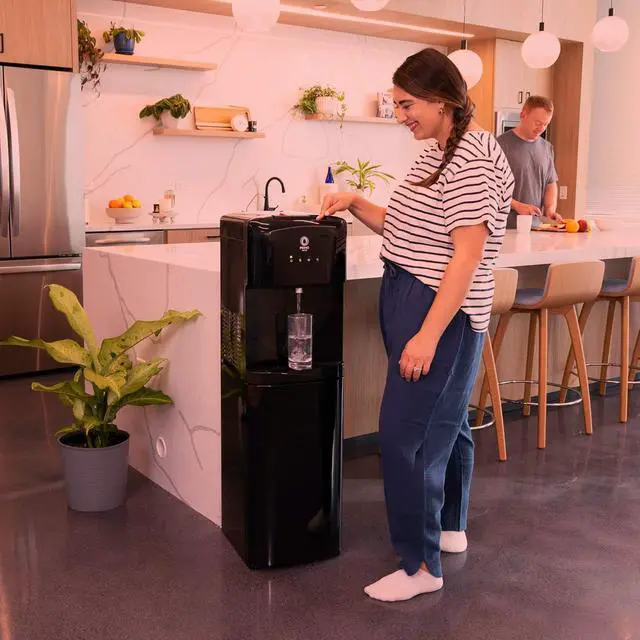 Alt view image 5 of 6 - Primo Bottom Loading Water Dispenser Hot and Cold 5 Gallon Black