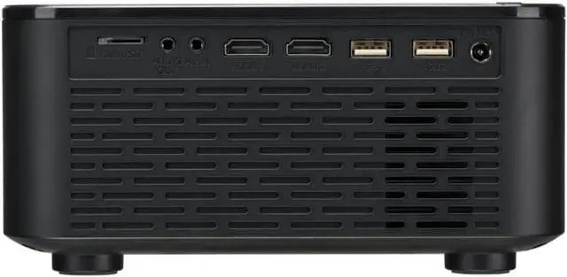 Alt view image 4 of 6 - onn 150 Inch HD 720p LED Projector with 3100 Lumen Brightness and Dual HDMI