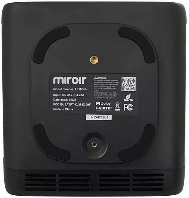 Main image of Miroir L810Pro 1080P Smart LCD Projector with Built-In Streaming, Auto-Focus, and Dolby Audio