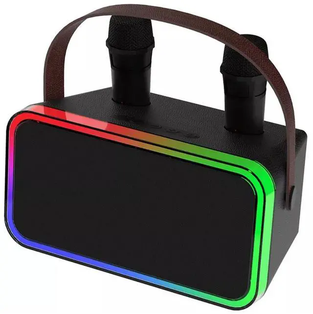 Main image of Portable Karaoke Speaker System Wireless Microphones Bluetooth Rechargeable.