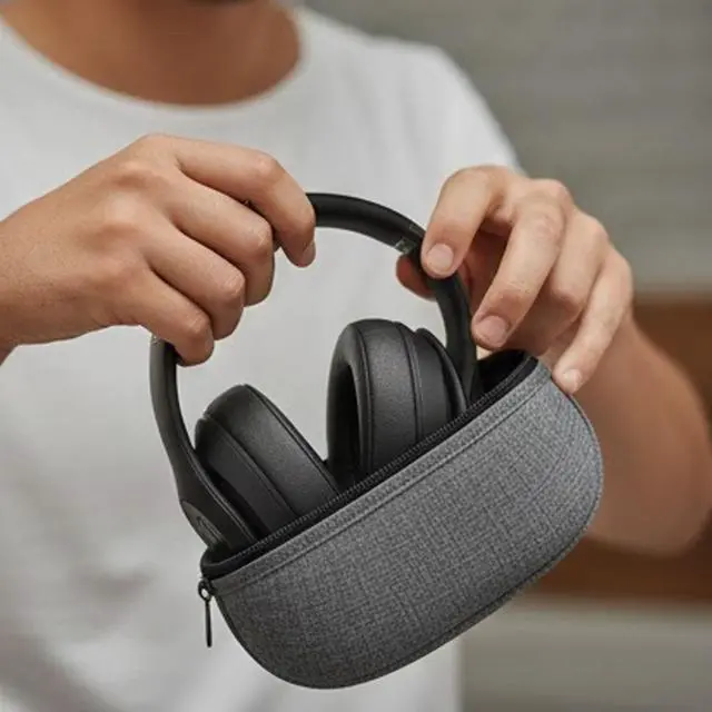 Alt view image 2 of 7 - Wireless Over Ear Headphones with Noise Cancelling Matte Black