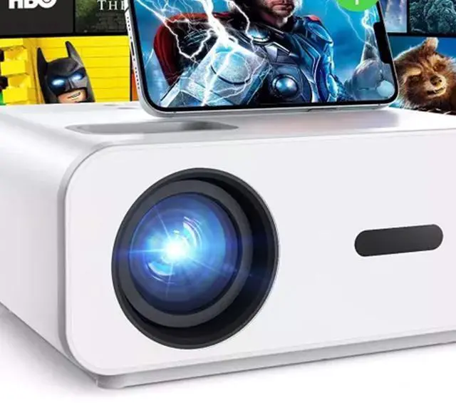 Alt view image 2 of 6 - 200 Inch FHD 1080P LED Projector Home Theater