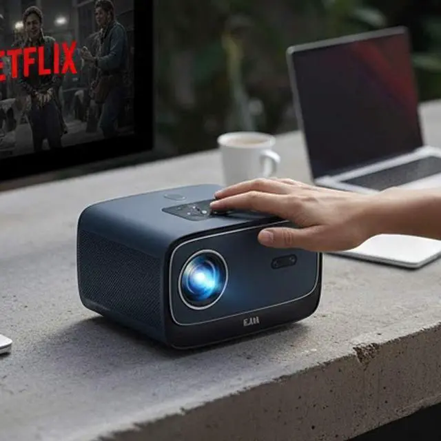 Alt view image 7 of 7 - 200 Inch FHD 1080P Smart LED Projector