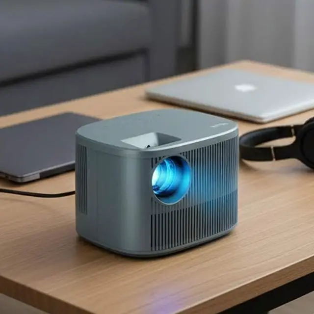 Alt view image 6 of 7 - 100 Inch HD 720P Smart LED Projector