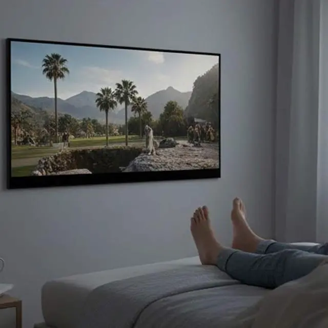 Alt view image 7 of 7 - 100 Inch HD 720P Smart LED Projector