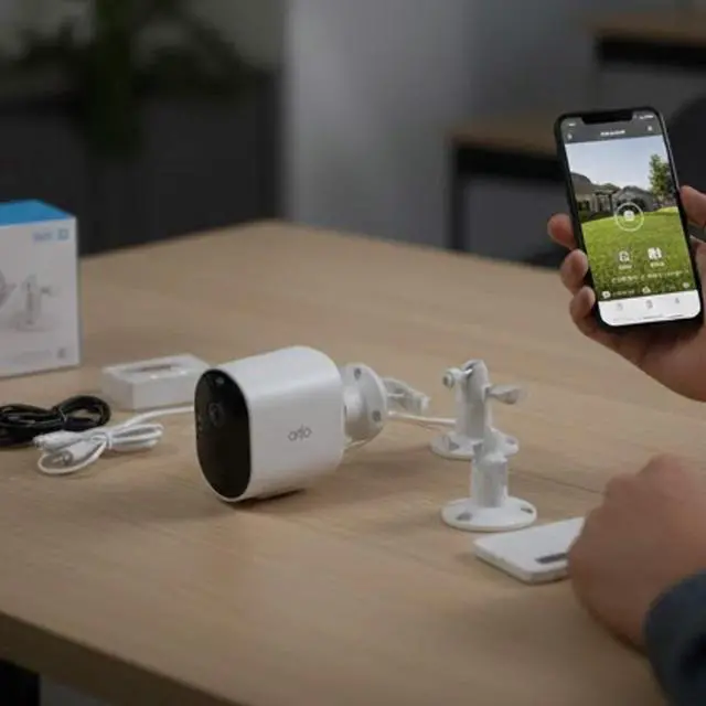 Alt view image 3 of 7 - 2K Spotlight Security Camera System with 3 Cameras & 1 Solar Panel, White