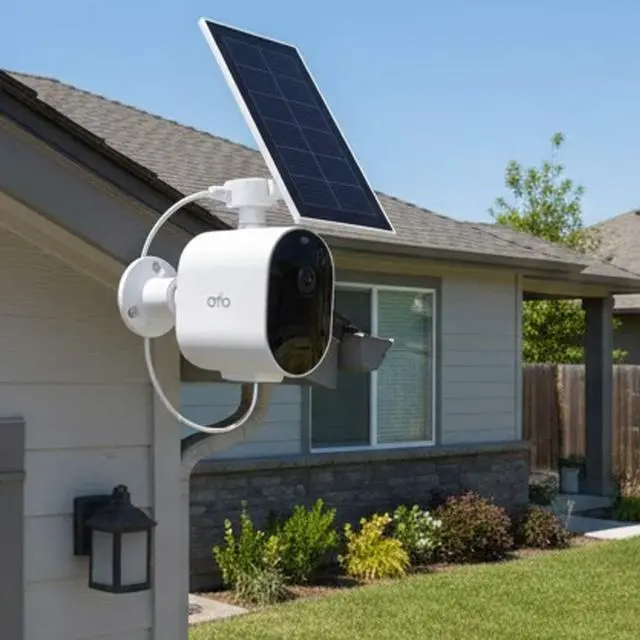 Alt view image 2 of 7 - 2K Spotlight Security Camera System with 3 Cameras & 1 Solar Panel, White