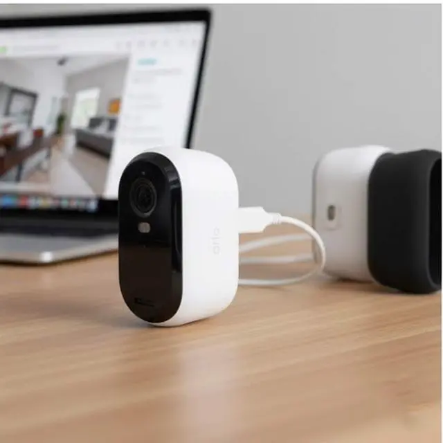 Alt view image 3 of 6 - 2K Wireless Outdoor Security Camera, 3 Camera Set, White