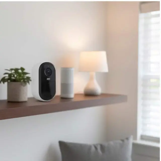 Alt view image 5 of 6 - 2K Wireless Outdoor Security Camera, 3 Camera Set, White