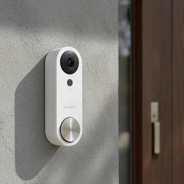 Alt view image 4 of 6 - Wi-Fi Video Doorbell with 1080p HD and Motion Detection