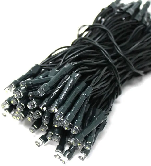 Alt view image 4 of 6 - PH Home 100 LED Solar String Lights 32ft Outdoor Green Cable