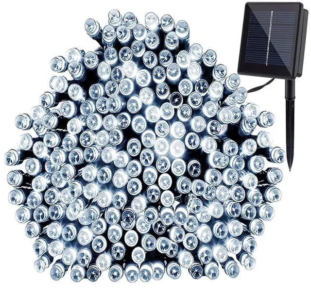 Alt view image 6 of 6 - PH Home 100 LED Solar String Lights 32ft Outdoor Green Cable