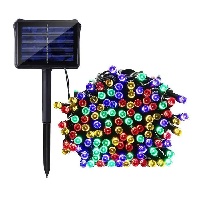 Alt view image 2 of 5 - 200 LED Solar Powered Outdoor String Light | 64 Ft Multicolor