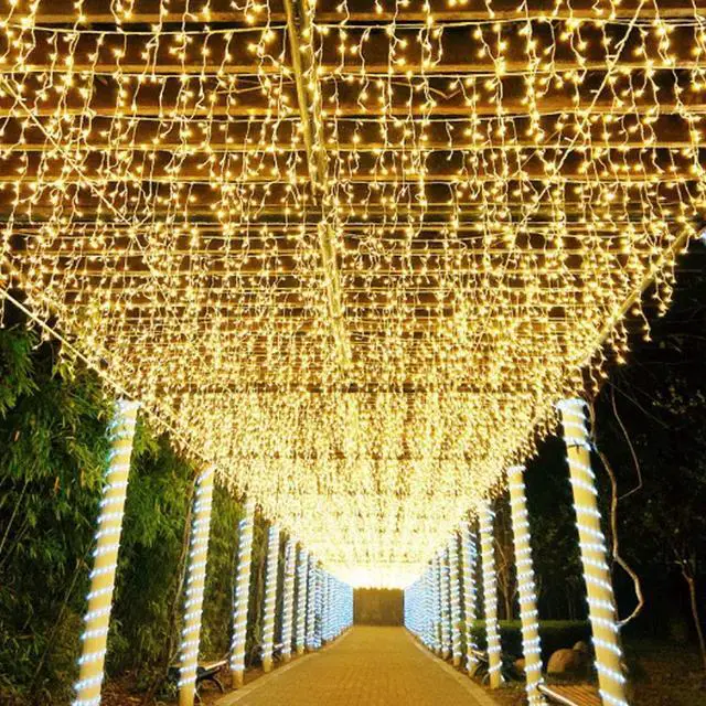 Main image of 96 LED Solar Curtain Lights Outdoor Decorative Lighting