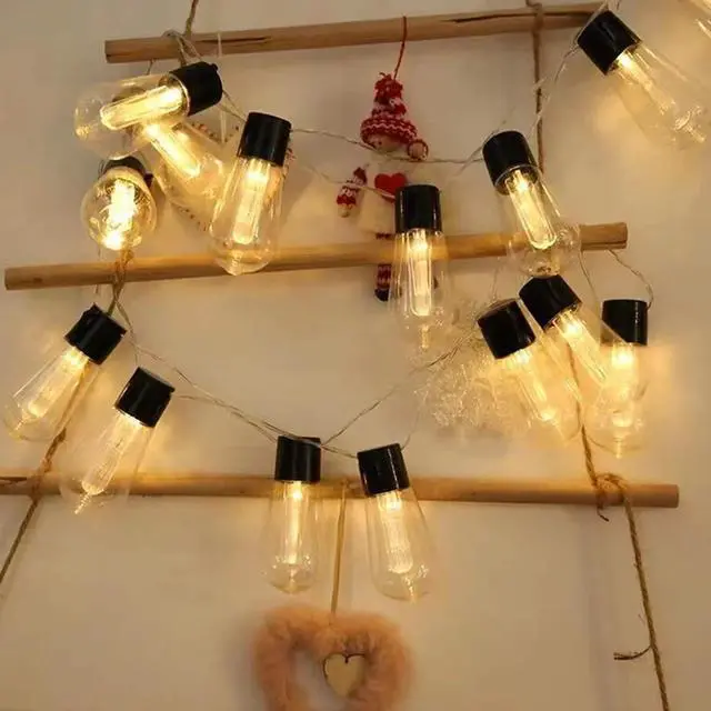 Main image of 10 LED Solar String Light Warm White Outdoor Lighting