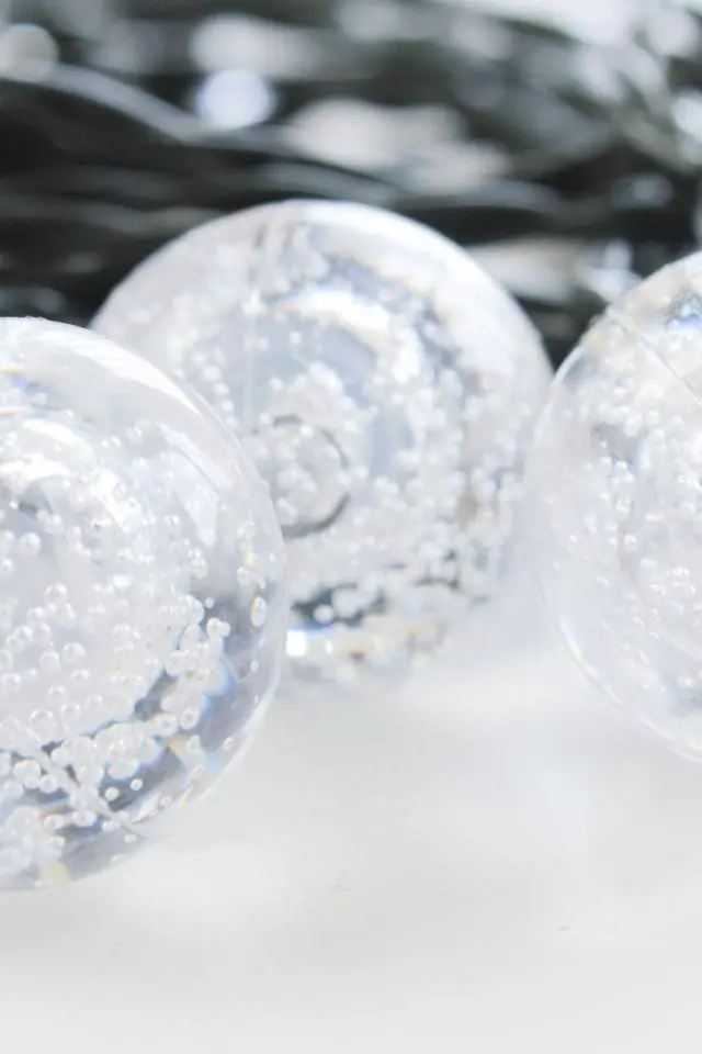 Alt view image 4 of 4 - 60 LED Solar Bubble String Lights Waterproof Outdoor Lighting Multicolor