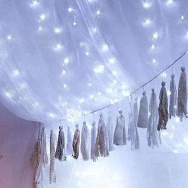 Alt view image 3 of 5 - 100 LED USB Plug In Silver Copper Fairy Light White