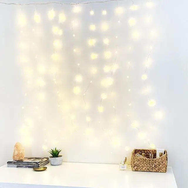 Alt view image 2 of 5 - 120 LED Curtain String Fairy Lights for Home Decoration