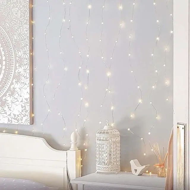 Main image of 120 LED Curtain String Fairy Lights for Home Decoration