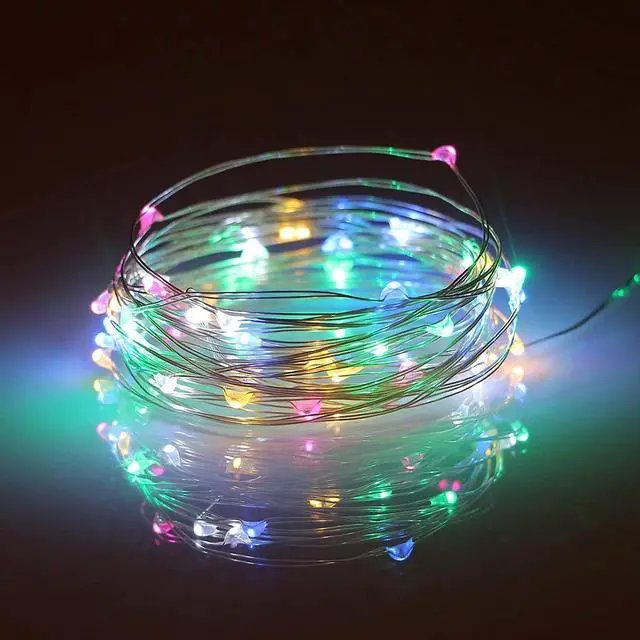 Alt view image 3 of 6 - 10 LED Multi-Color Fairy Lights with Mini Battery Pack 50 Pieces