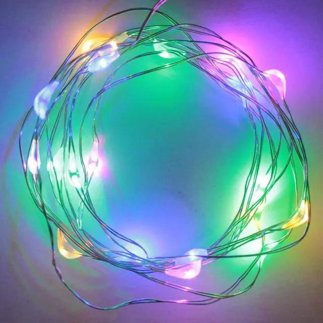 Main image of 10 LED Multi-Color Fairy Lights with Mini Battery Pack 50 Pieces