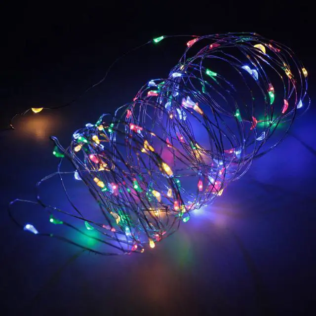 Alt view image 3 of 5 - 20 LED Mini String Lights Battery Operated Multi-Color