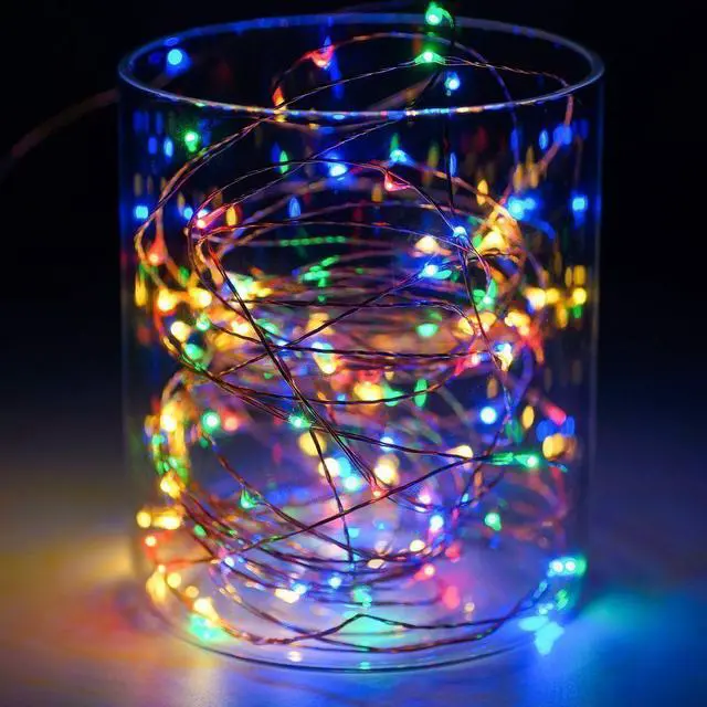 Main image of 20 LED Mini String Lights Battery Operated Multi-Color